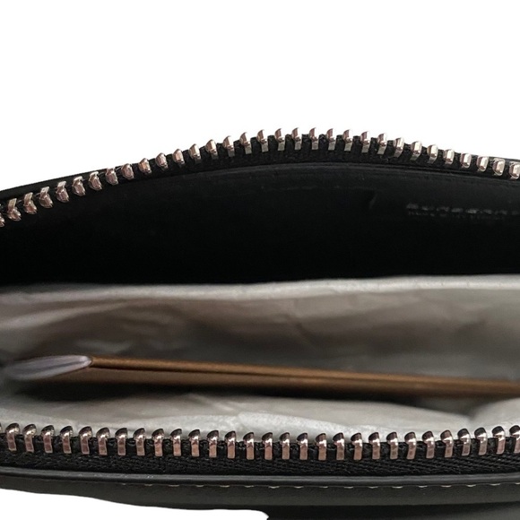 Burberry Mini Double Olympia Logo Appliqué Canvas & Black Leather Bag Dust Bag - Picture 13 of 16